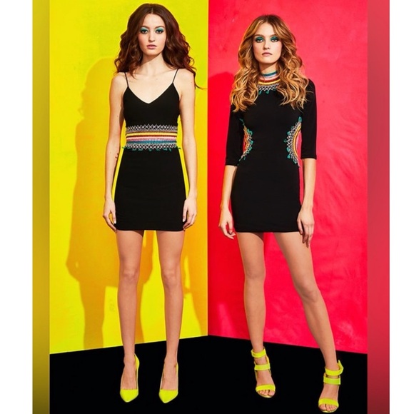 ALICE + OLIVIA Tamson Embroidered Cut Out Mini Dress - Picture 10 of 12